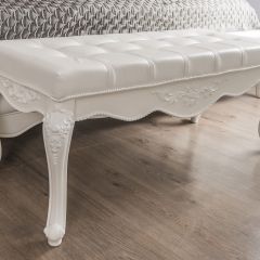 Банкетка Мишель (белый матовый) в Менделеевске - mendeleevsk.mebel24.online | фото 4