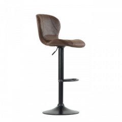 Барный стул Barneo N-86 Time / Black / VPU Brown Vintage коричневый винтаж PK970-18 в Менделеевске - mendeleevsk.mebel24.online | фото
