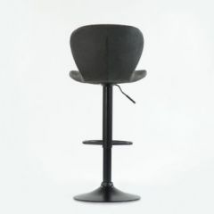 Барный стул Barneo N-86 Time / Black / VPU Dark Gray Vintage серый винтаж 970-11 в Менделеевске - mendeleevsk.mebel24.online | фото 2
