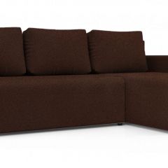 Диван угловой Алиса 3 Bahama VISION - Teos Dark Brown в Менделеевске - mendeleevsk.mebel24.online | фото