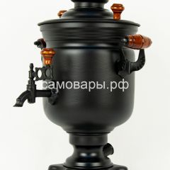 Электрический самовар "Черный Русский" матовая банка на 3 литра (Ограниченная серия) в Менделеевске - mendeleevsk.mebel24.online | фото