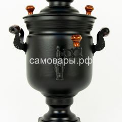 Электрический самовар "Черный Русский" матовая банка на 3 литра (Ограниченная серия) в Менделеевске - mendeleevsk.mebel24.online | фото 3
