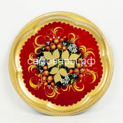 Электрический самовар "Рюмка" 3 литра в наборе №1 с росписью "Хохлома на красном" в Менделеевске - mendeleevsk.mebel24.online | фото 3