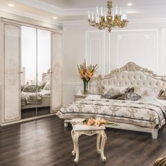 Комод 4 ящика с Зеркалом ППУ (крем) коллекция Патрисия в Менделеевске - mendeleevsk.mebel24.online | фото 5