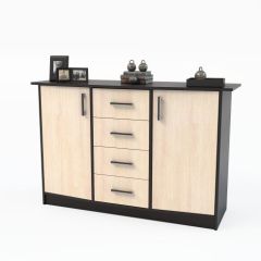 Комод К-2.1 (Венге/Дуб молочный) в Менделеевске - mendeleevsk.mebel24.online | фото