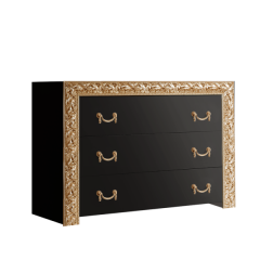 Комод Тиффани Premium черная/золото (ТФКМ-1(П) в Менделеевске - mendeleevsk.mebel24.online | фото