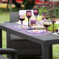 Комплект мебели Корфу Фиеста (Corfu fiesta set) графит в Менделеевске - mendeleevsk.mebel24.online | фото 3