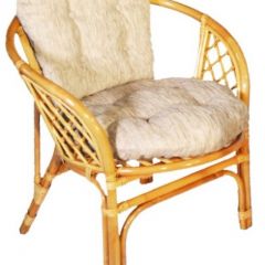 Кресло Багама, подушки светлые обычные шенил (Мёд) в Менделеевске - mendeleevsk.mebel24.online | фото