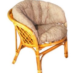 Кресло Багама, подушки светлые полные шенил (Мёд) в Менделеевске - mendeleevsk.mebel24.online | фото