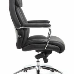 Кресло BRABIX PREMIUM "Phaeton EX-502" (кожа с компаньоном, хром, черное) 530882 в Менделеевске - mendeleevsk.mebel24.online | фото 3