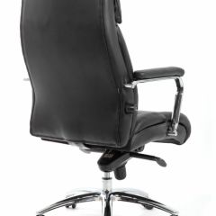 Кресло BRABIX PREMIUM "Phaeton EX-502" (кожа с компаньоном, хром, черное) 530882 в Менделеевске - mendeleevsk.mebel24.online | фото 4