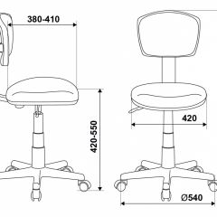 Кресло детское Бюрократ CH-W299/LB/TW-55 голубой в Менделеевске - mendeleevsk.mebel24.online | фото 4