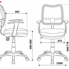 Кресло детское Бюрократ CH-W797/LB/TW-55 голубой в Менделеевске - mendeleevsk.mebel24.online | фото 3