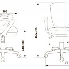 Кресло детское Бюрократ KD-W10AXSN/26-25 серый в Менделеевске - mendeleevsk.mebel24.online | фото 4