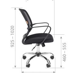 Кресло для оператора CHAIRMAN 698 хром (ткань TW 12/сетка TW 04) в Менделеевске - mendeleevsk.mebel24.online | фото 7
