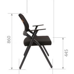Кресло для посетителей CHAIRMAN NEXX (ткань стандарт черный/сетка DW-61) в Менделеевске - mendeleevsk.mebel24.online | фото 7