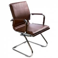 Кресло для посетителя Бюрократ CH-993-Low-V/Brown коричневый в Менделеевске - mendeleevsk.mebel24.online | фото 1