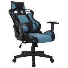 Кресло компьютерное BRABIX "GT Racer GM-100" (черное/голубое) 531818 в Менделеевске - mendeleevsk.mebel24.online | фото 4