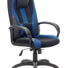 Кресло компьютерное BRABIX PREMIUM "Rapid GM-102" (экокожа/ткань, черное/синее) 532106 в Менделеевске - mendeleevsk.mebel24.online | фото