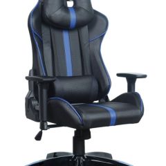 Кресло компьютерное BRABIX "GT Carbon GM-120" (черное/синее) 531930 в Менделеевске - mendeleevsk.mebel24.online | фото