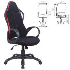Кресло офисное BRABIX PREMIUM "Force EX-516" (ткань черное/вставки красные) 531571 в Менделеевске - mendeleevsk.mebel24.online | фото