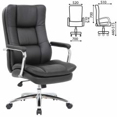 Кресло офисное BRABIX PREMIUM "Amadeus EX-507" (экокожа, хром, черное) 530879 в Менделеевске - mendeleevsk.mebel24.online | фото 2