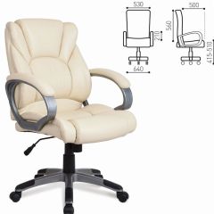 Кресло офисное BRABIX "Eldorado EX-504", экокожа, бежевое, 531167 в Менделеевске - mendeleevsk.mebel24.online | фото 3