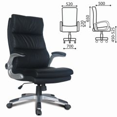 Кресло офисное BRABIX "Fregat EX-510" (рециклированная кожа, черное) 530863 в Менделеевске - mendeleevsk.mebel24.online | фото 2