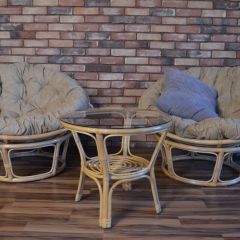 Кресло Папасан 23/01 с подушкой (Натуральный) в Менделеевске - mendeleevsk.mebel24.online | фото 3