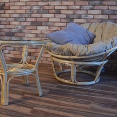 Кресло Папасан 23/01 с подушкой (Натуральный) в Менделеевске - mendeleevsk.mebel24.online | фото 4
