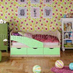 Кровать Бабочки (Салатовый матовый) 1600 в Менделеевске - mendeleevsk.mebel24.online | фото