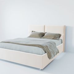Кровать Корсика с ПМ 800 (экокожа белая) в Менделеевске - mendeleevsk.mebel24.online | фото 2