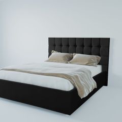 Кровать Венеция с ПМ 1200 (экокожа кольт ч) в Менделеевске - mendeleevsk.mebel24.online | фото 2
