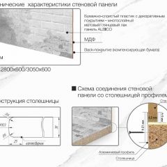 Кухонный фартук со столешницей (А-04) в едином стиле (3050 мм) в Менделеевске - mendeleevsk.mebel24.online | фото 7