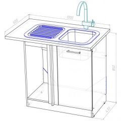 Кухонный гарнитур Адажио мега прайм 1500 х 2700 мм в Менделеевске - mendeleevsk.mebel24.online | фото 19