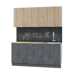 Кухонный гарнитур Асти-дуб сонома 1,8 в Менделеевске - mendeleevsk.mebel24.online | фото 2