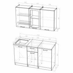 Кухонный гарнитур Инна медиум 1400 в Менделеевске - mendeleevsk.mebel24.online | фото 3