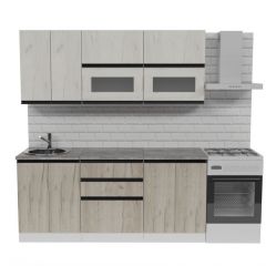 Кухонный гарнитур Паола макси 1800 мм в Менделеевске - mendeleevsk.mebel24.online | фото 3