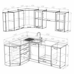 Кухонный гарнитур Симона мега прайм 1500*2000 в Менделеевске - mendeleevsk.mebel24.online | фото 3