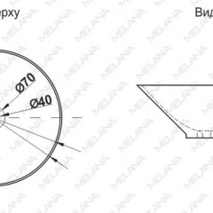 Накладная раковина melana mln-7020-b1+b18 (t4006hb1+b18 ) (сине-черная) в Менделеевске - mendeleevsk.mebel24.online | фото 2