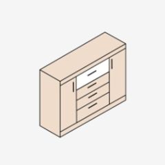 НИКА Н25 Комод в Менделеевске - mendeleevsk.mebel24.online | фото 3