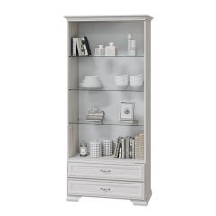 НИКОЛЬ Шкаф-витрина с 2 ст.дв. и 2 ящика в Менделеевске - mendeleevsk.mebel24.online | фото 2