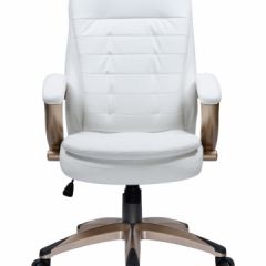 Офисное кресло для руководителей DOBRIN DONALD LMR-106B белый в Менделеевске - mendeleevsk.mebel24.online | фото