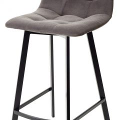 Полубарный стул CHILLI-QB SQUARE графит #14, велюр / черный каркас (H=66cm) М-City в Менделеевске - mendeleevsk.mebel24.online | фото