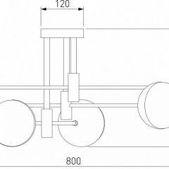 Потолочная люстра Eurosvet Nuvola 70129/6 латунь в Менделеевске - mendeleevsk.mebel24.online | фото 4