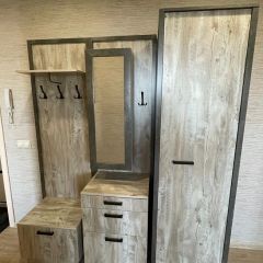 АМЕЛИ Прихожая (Дуб Юкон/Бетон темный) в Менделеевске - mendeleevsk.mebel24.online | фото 2