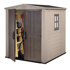 Сарай Фактор 6х6 (Factor 6x6) бежевый/серо-коричневый в Менделеевске - mendeleevsk.mebel24.online | фото 3