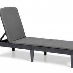 Шезлонг Джайпур с матрасом (Jaipur Sun lounger (with cushion)) графит в Менделеевске - mendeleevsk.mebel24.online | фото