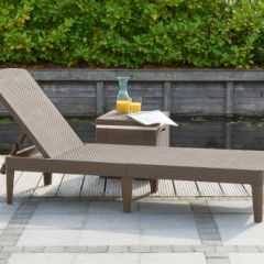 Шезлонг Джайпур (Jaipur Sun lounger) капучино в Менделеевске - mendeleevsk.mebel24.online | фото 2
