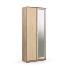 Шкаф 2-х створчатый Дуэт Люкс с зеркалом в Менделеевске - mendeleevsk.mebel24.online | фото 3